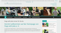 Desktop Screenshot of dogs-with-jobs.de