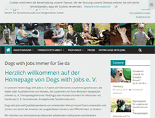 Tablet Screenshot of dogs-with-jobs.de